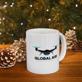 Global Air Ceramic Mug - Perfect for Aviation Enthusiasts