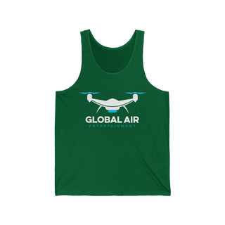 Global Air Entertainment Unisex Jersey Tank - Perfect for Drone Enthusiasts and Summer Outings