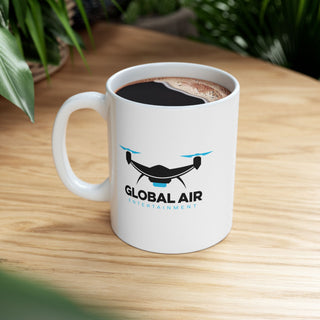 Global Air Ceramic Mug - Perfect for Aviation Enthusiasts