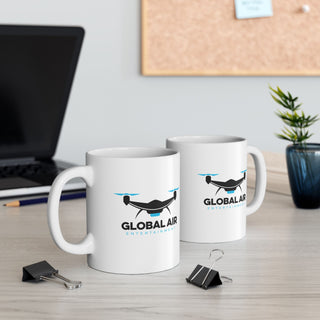 Global Air Ceramic Mug - Perfect for Aviation Enthusiasts