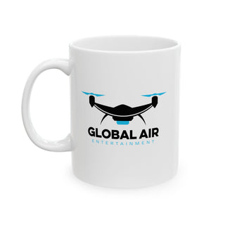 Global Air Ceramic Mug - Perfect for Aviation Enthusiasts