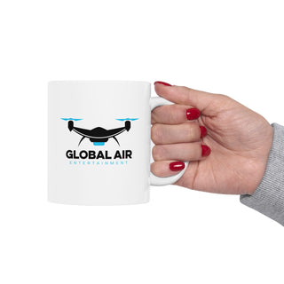 Global Air Ceramic Mug - Perfect for Aviation Enthusiasts